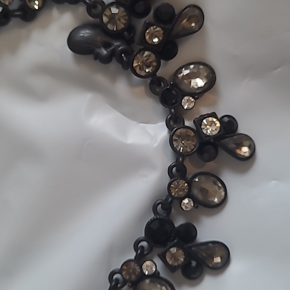 New rhistone necklace black beautiful New holidays - Picture 6 of 7